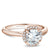 Noam Carver Petite Diamond Halo Solitaire Engagement Ring B260-01A