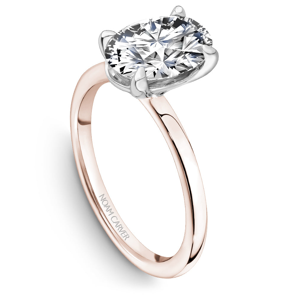 Noam Carver Classic Oval Solitaire Engagement Ring B371-02A