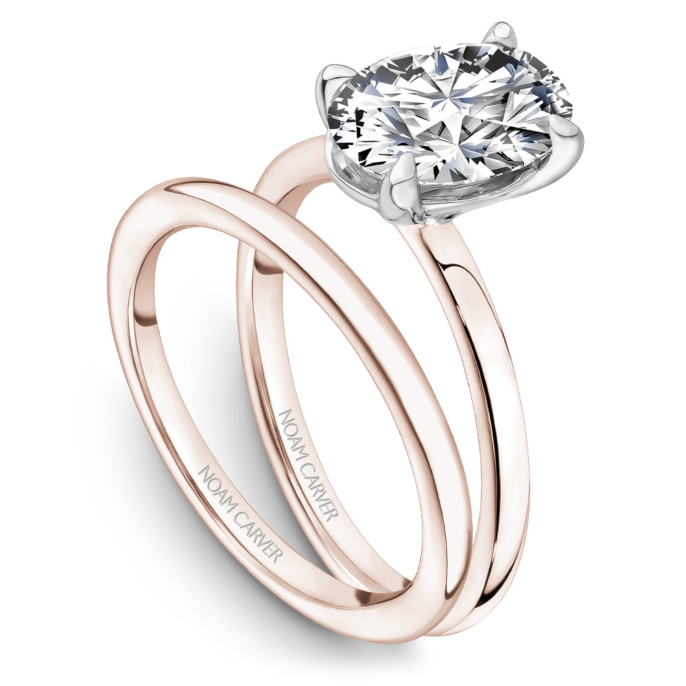 Noam Carver Classic Oval Solitaire Engagement Ring B371-02A