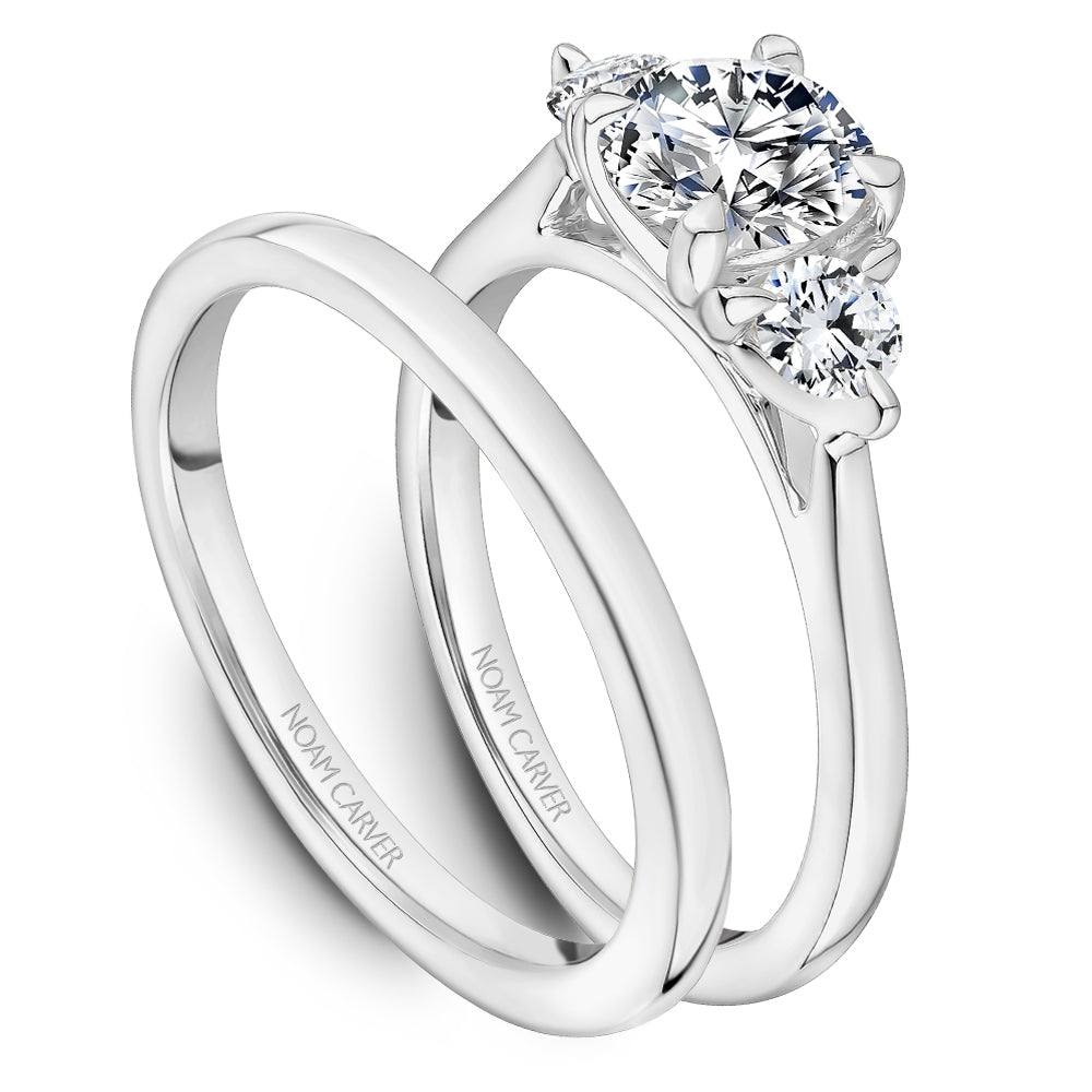 Noam Carver Three Stone Solitaire Engagement Ring B373-01A — Cirelli  Jewelers