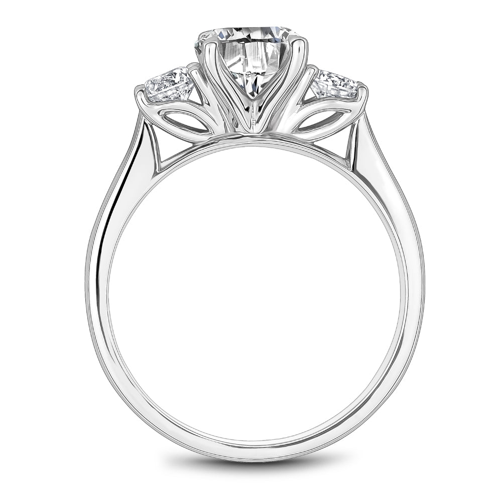 Noam Carver Three Stone Diamond Solitaire Engagement Ring B504-01A