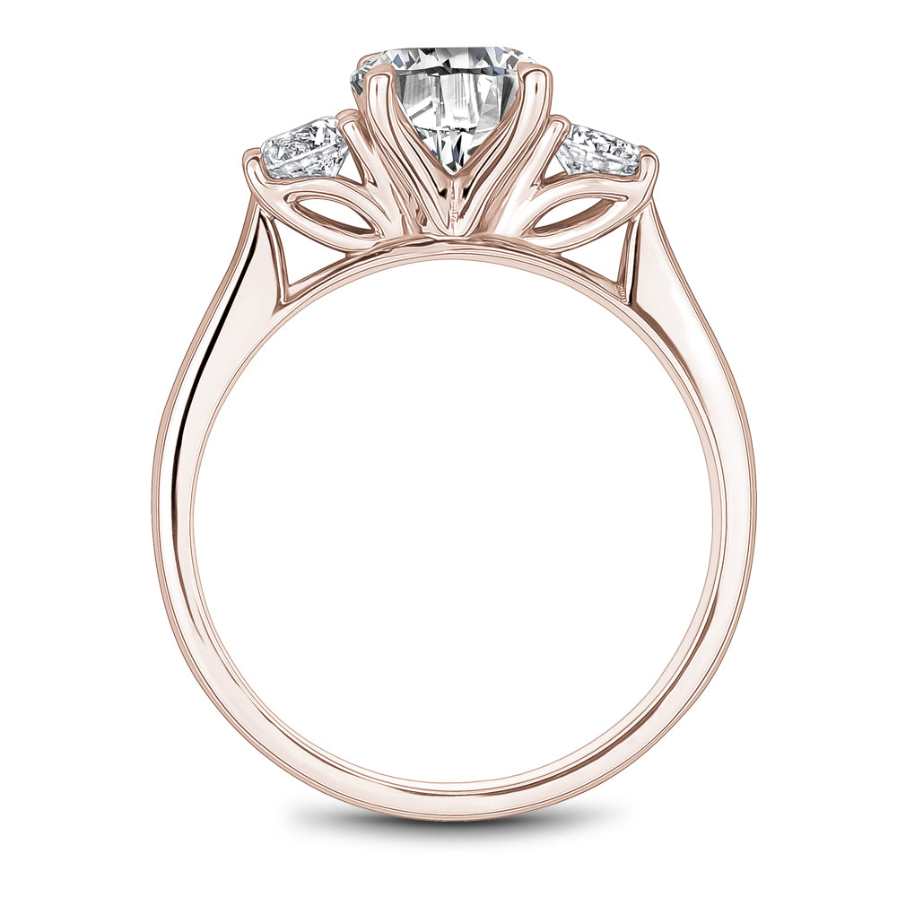 Noam Carver Three Stone Diamond Solitaire Engagement Ring B504-01A