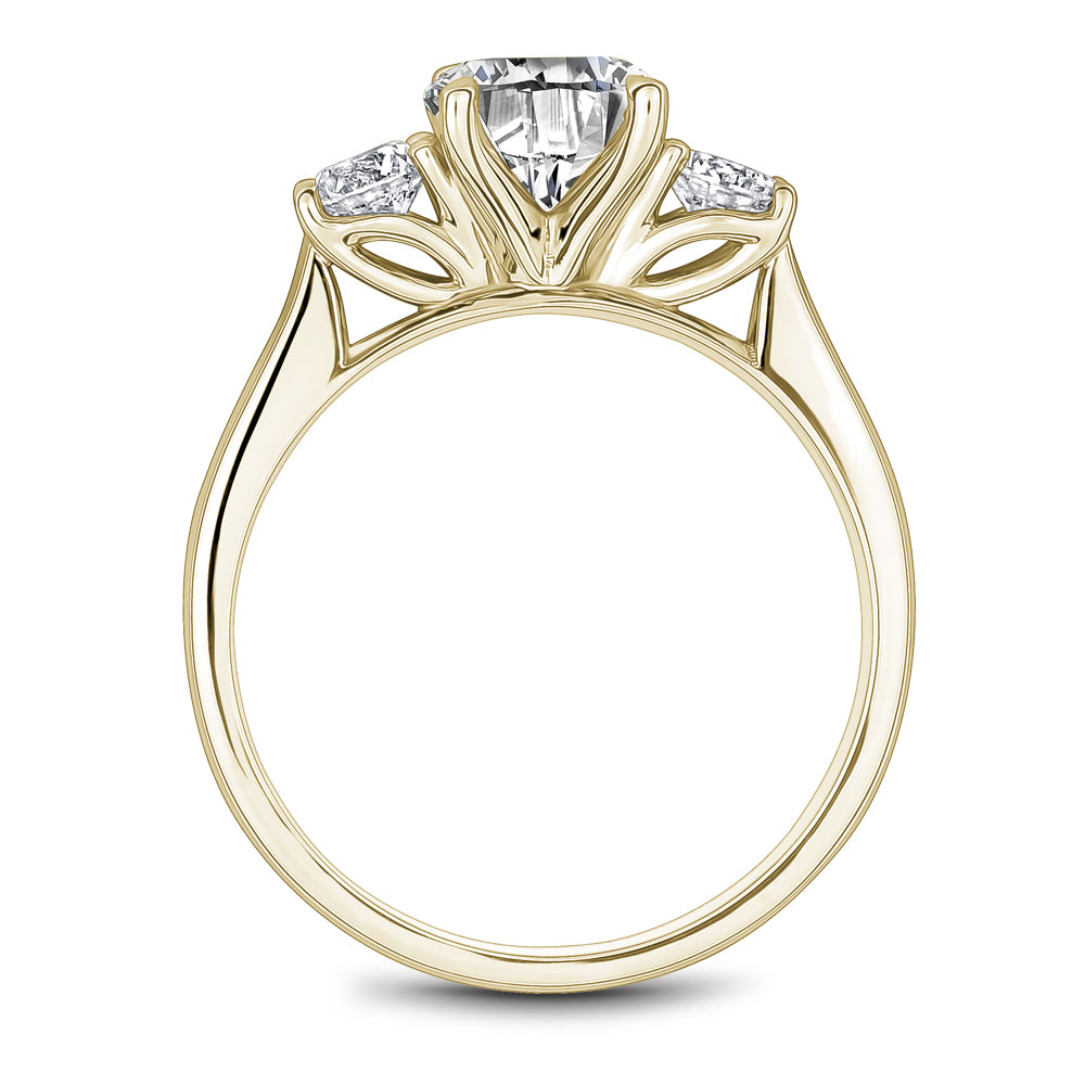 Noam Carver Three Stone Diamond Solitaire Engagement Ring B504-01A