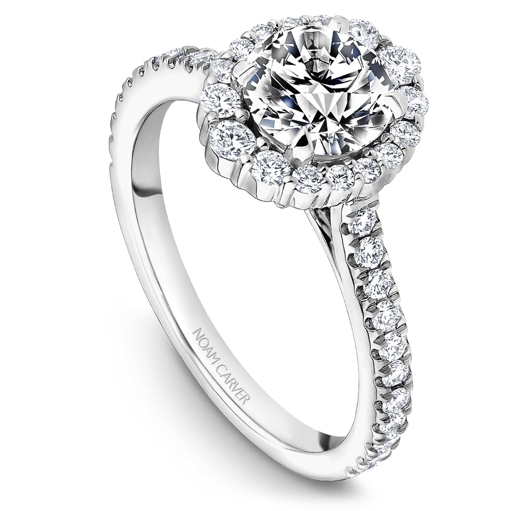 Noam Carver Boutique Halo Diamond Engagement Ring B521-01A