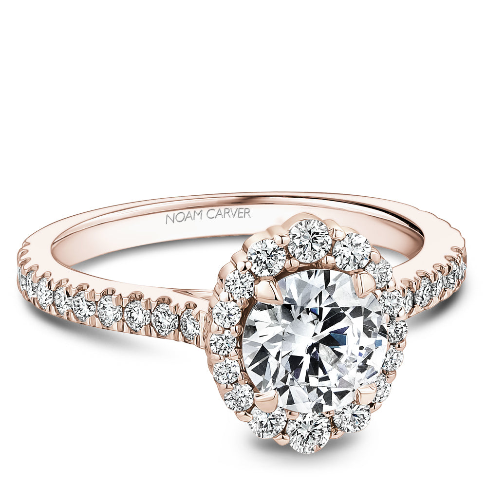 Noam Carver Boutique Halo Diamond Engagement Ring B521-01A