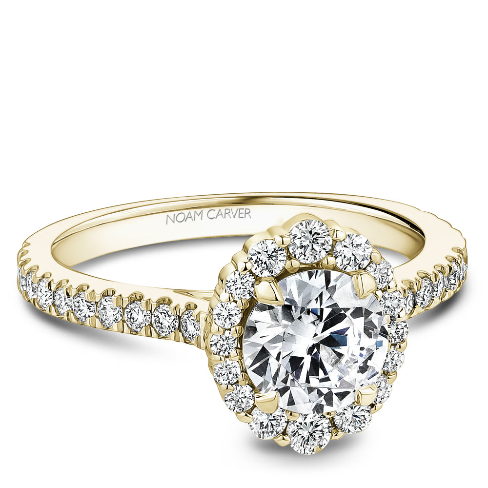 Noam Carver Boutique Halo Diamond Engagement Ring B521-01A