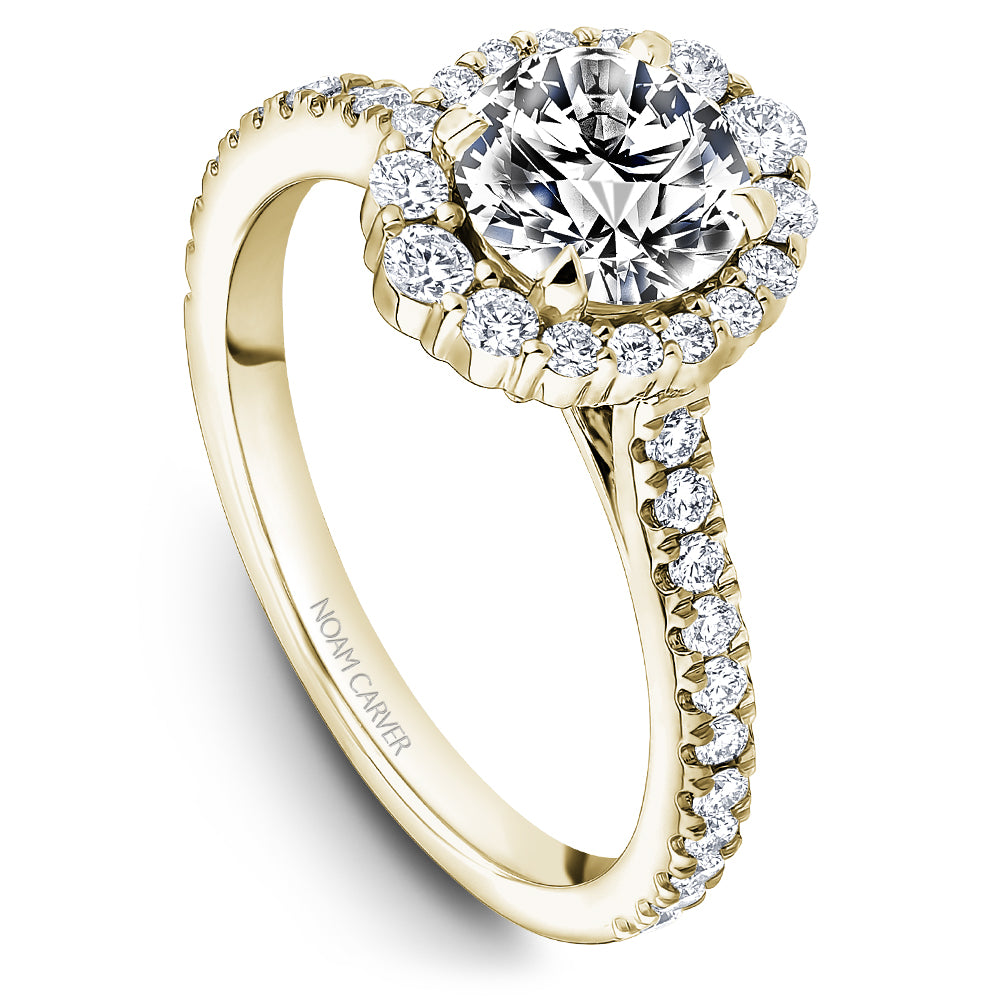 Noam Carver Boutique Halo Diamond Engagement Ring B521-01A