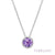 Lafonn Simulated Diamond & Genuine Amethyst Birthstone Necklace - February BN001AMP