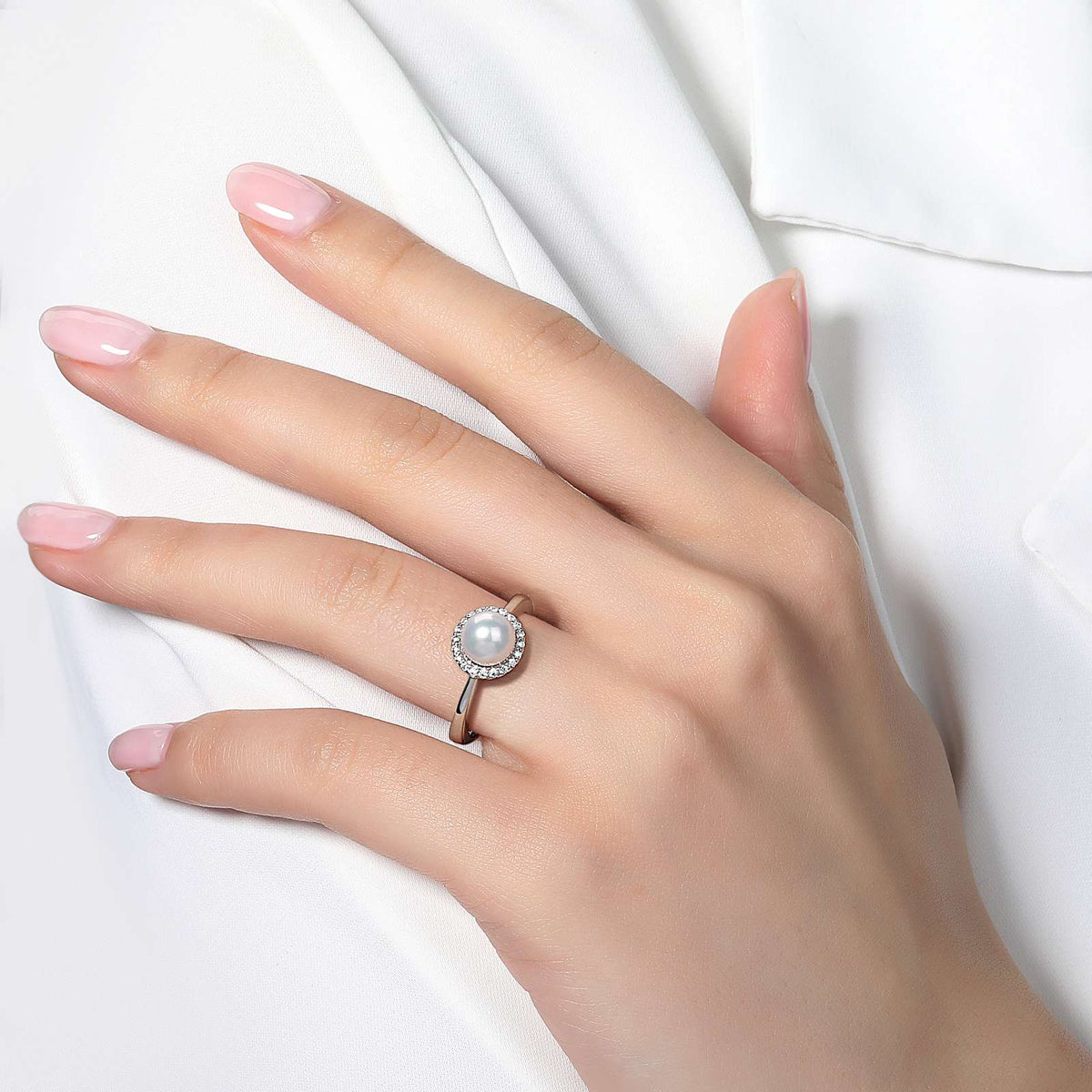 Lafonn Simulated Diamond &amp; Cultured Freshwater Pearl Birthstone Ring - June BR001PLP