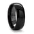 Thorsten Landon Domed Polish Finished Black Ceramic Ring (4-8mm) C684-DPB