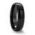 Thorsten Landon Domed Polish Finished Black Ceramic Ring (4-8mm) C684-DPB