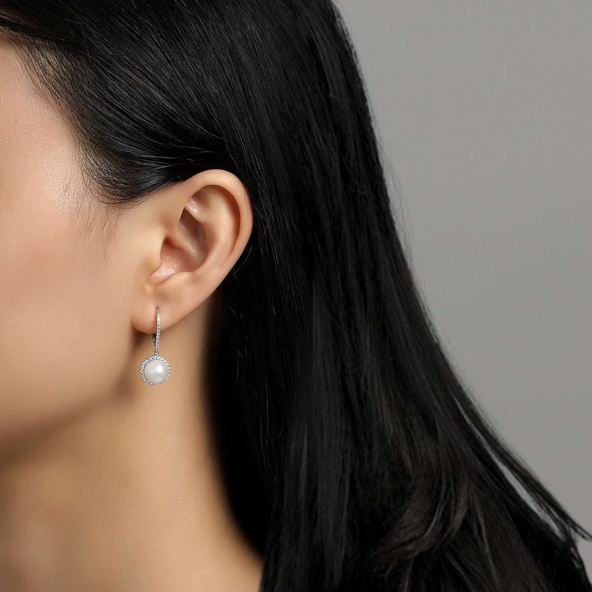 Lafonn Simulated Diamond &amp; Cultured Freshwater Pearl Earrings E0190CLP