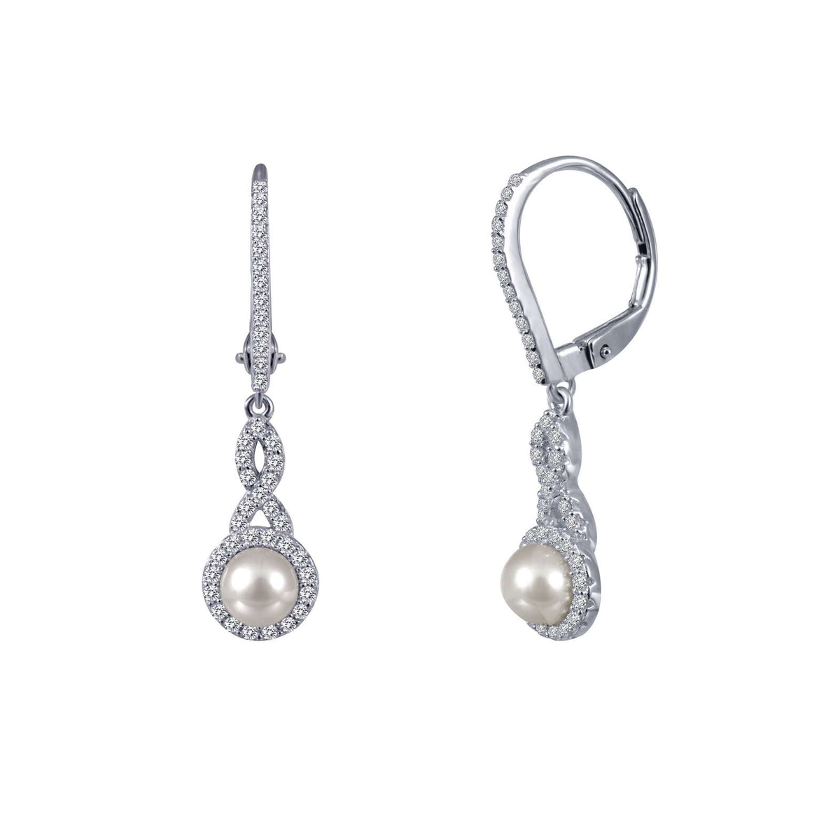 Lafonn Simulated Diamond &amp; Freshwater Cultured Pearl Earrings E0196CLP