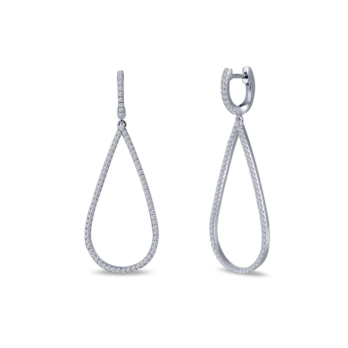 Lafonn Simulated Diamond Pave Dangle Earrings E0217CLP