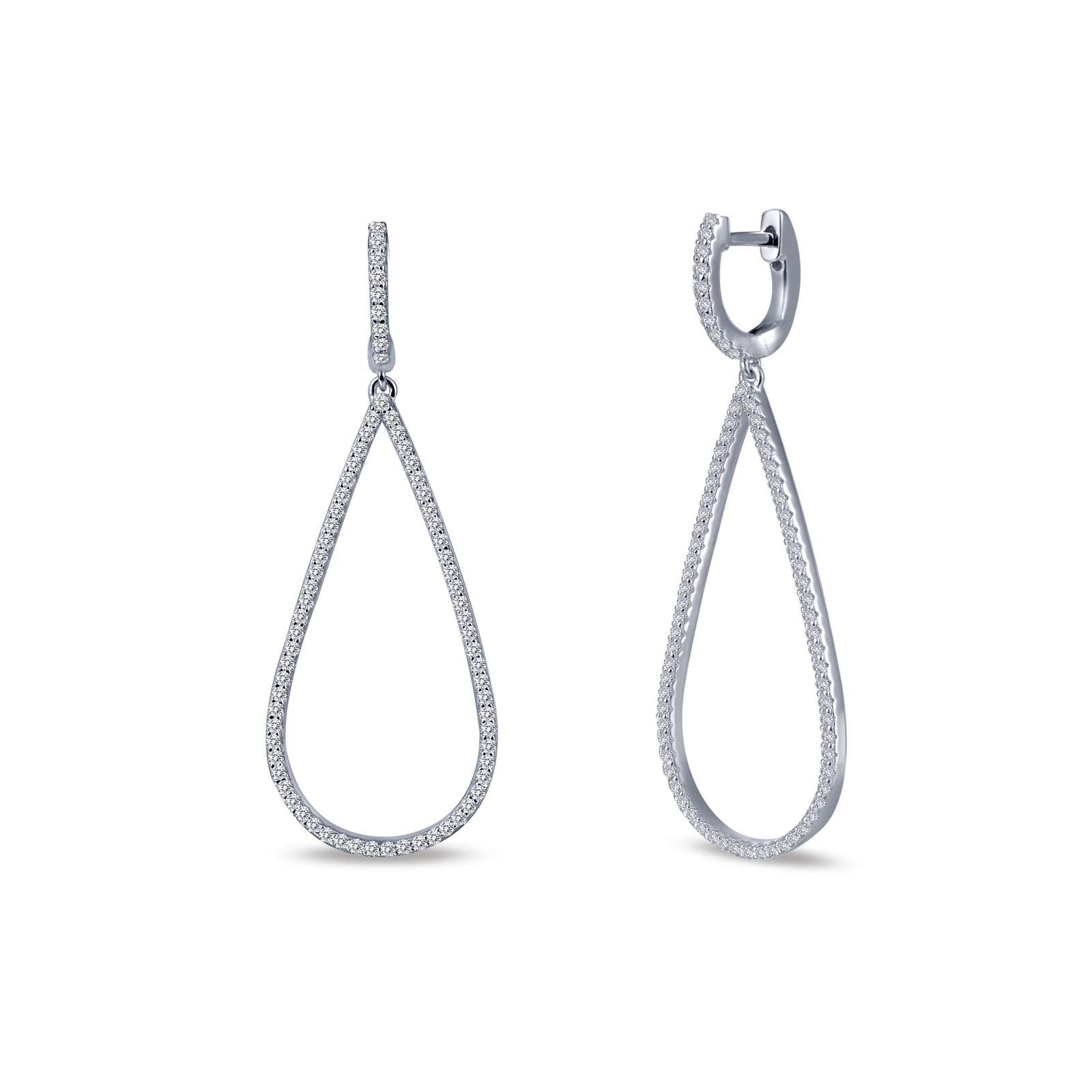 Lafonn Simulated Diamond Pave Dangle Earrings E0217CLP