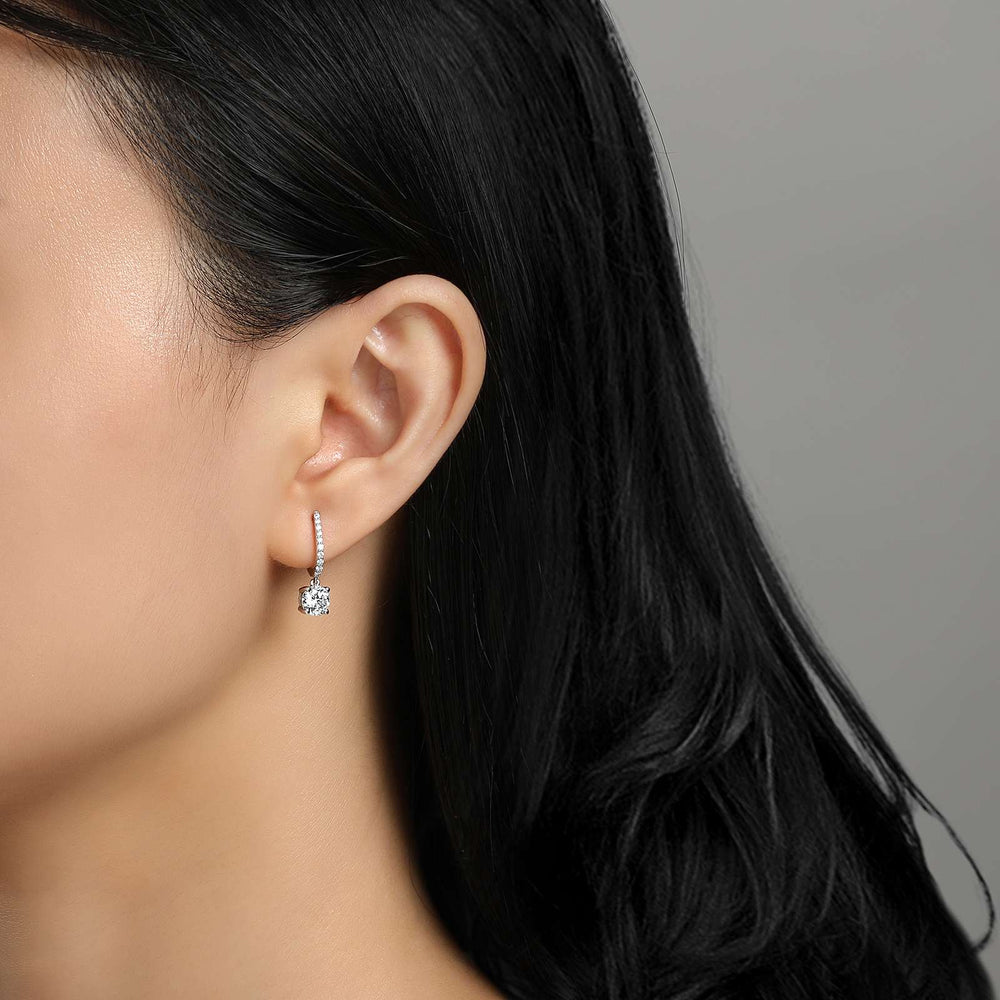 3MM-10MM Ascher Cut Simulated Diamond Silver 925 Solitaire Pretty Stud  Earrings | eBay
