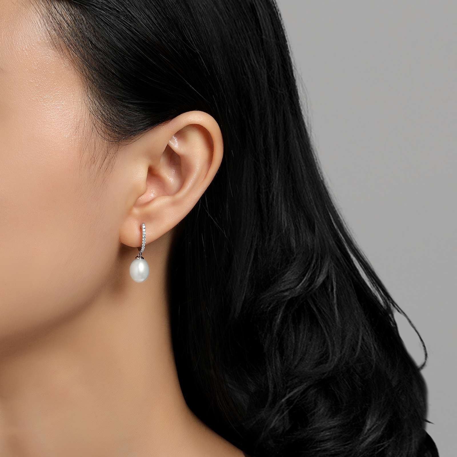 Lafonn Simulated Diamond & Cultured Freshwater Pearl Earrings E0236PLP