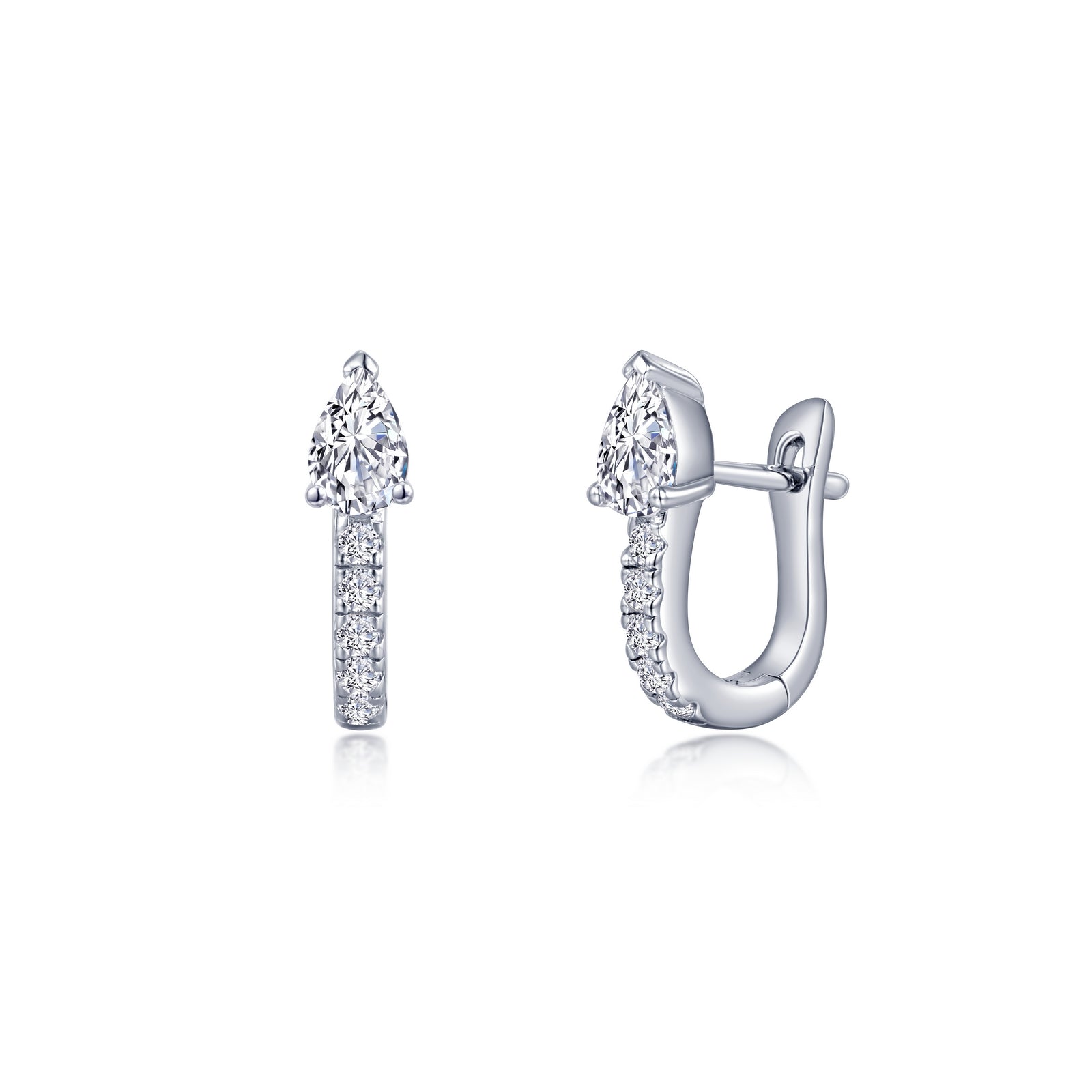 Lafonn Simulated Diamond Dainty Huggie Hoop Earrings E0551CLP00