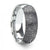 Thorsten Perseus Fingerprint Engraved Domed Brushed Tungsten Ring Brushed Ring (4-8mm) F1299-FBBT