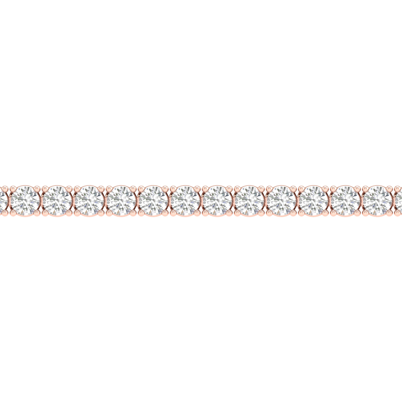 3 Carat Round Lab Grown Diamond 14K Gold Tennis Bracelet