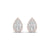 2.25 Carat Pear Lab Grown Diamond 14K Gold Halo Stud Earrings