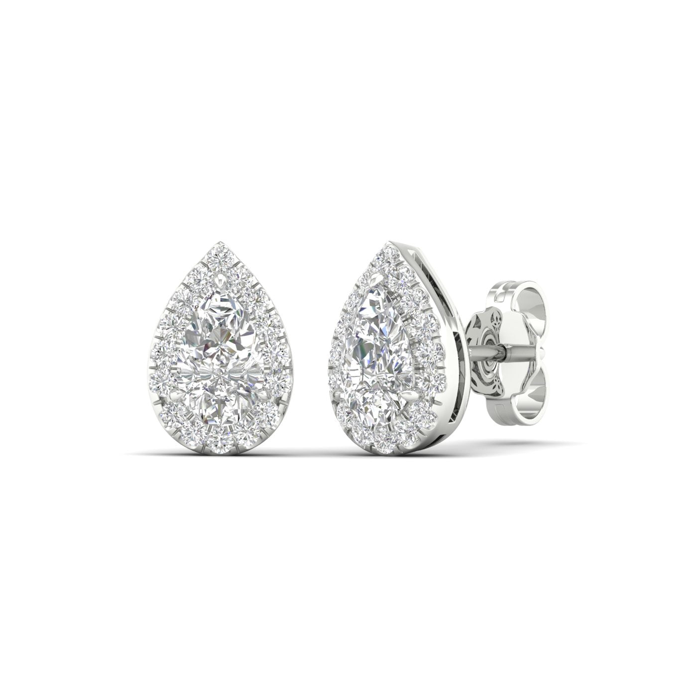 Diamond stud earrings 14k gold sales