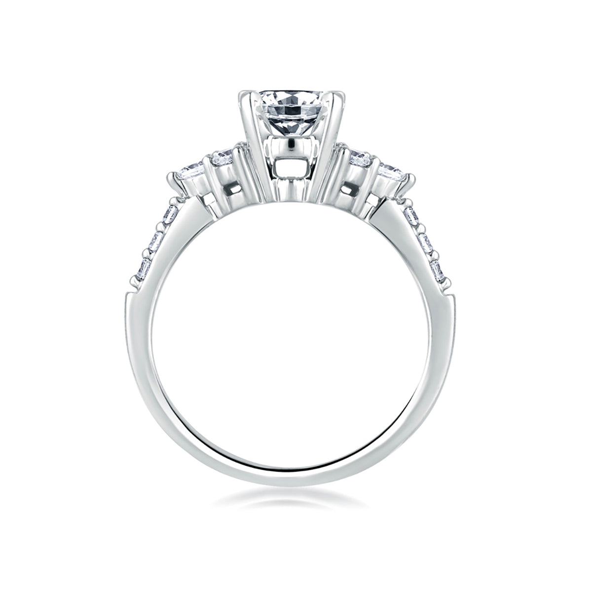 A.Jaffe Classic Triangle Nested Diamond Engagement Ring ME1290/42