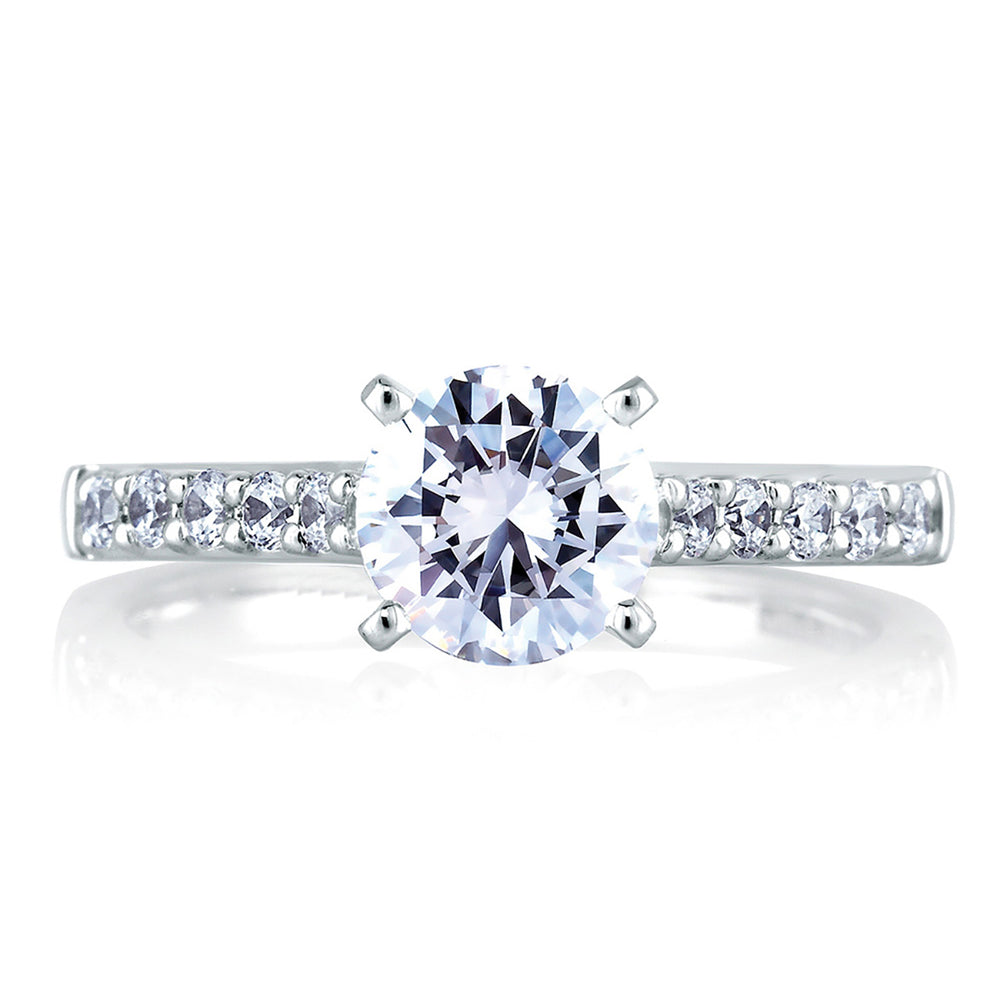 A.Jaffe Classic Cathedral Diamond Engagement Ring ME1353/30