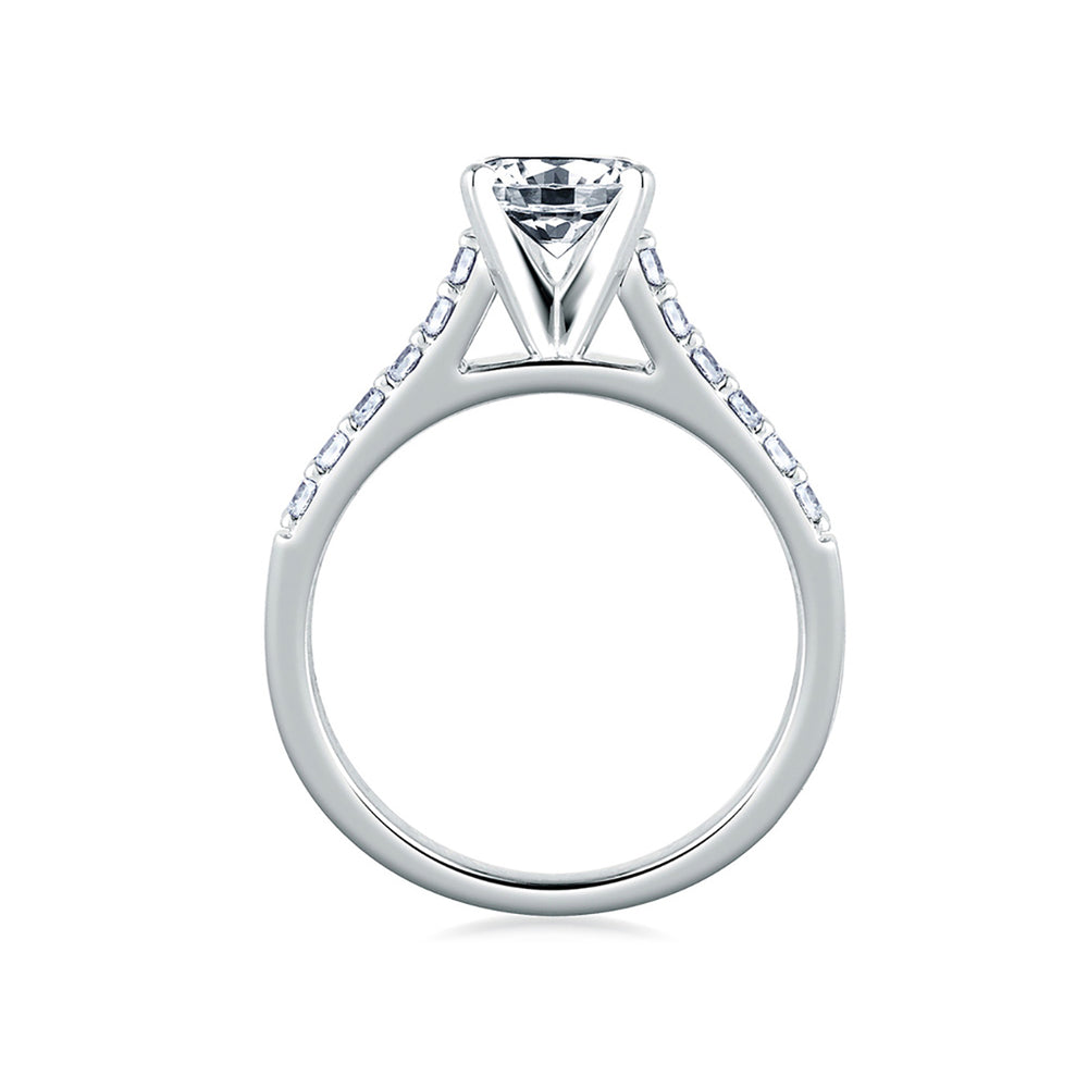 A.Jaffe Classic Cathedral Diamond Engagement Ring ME1353/30