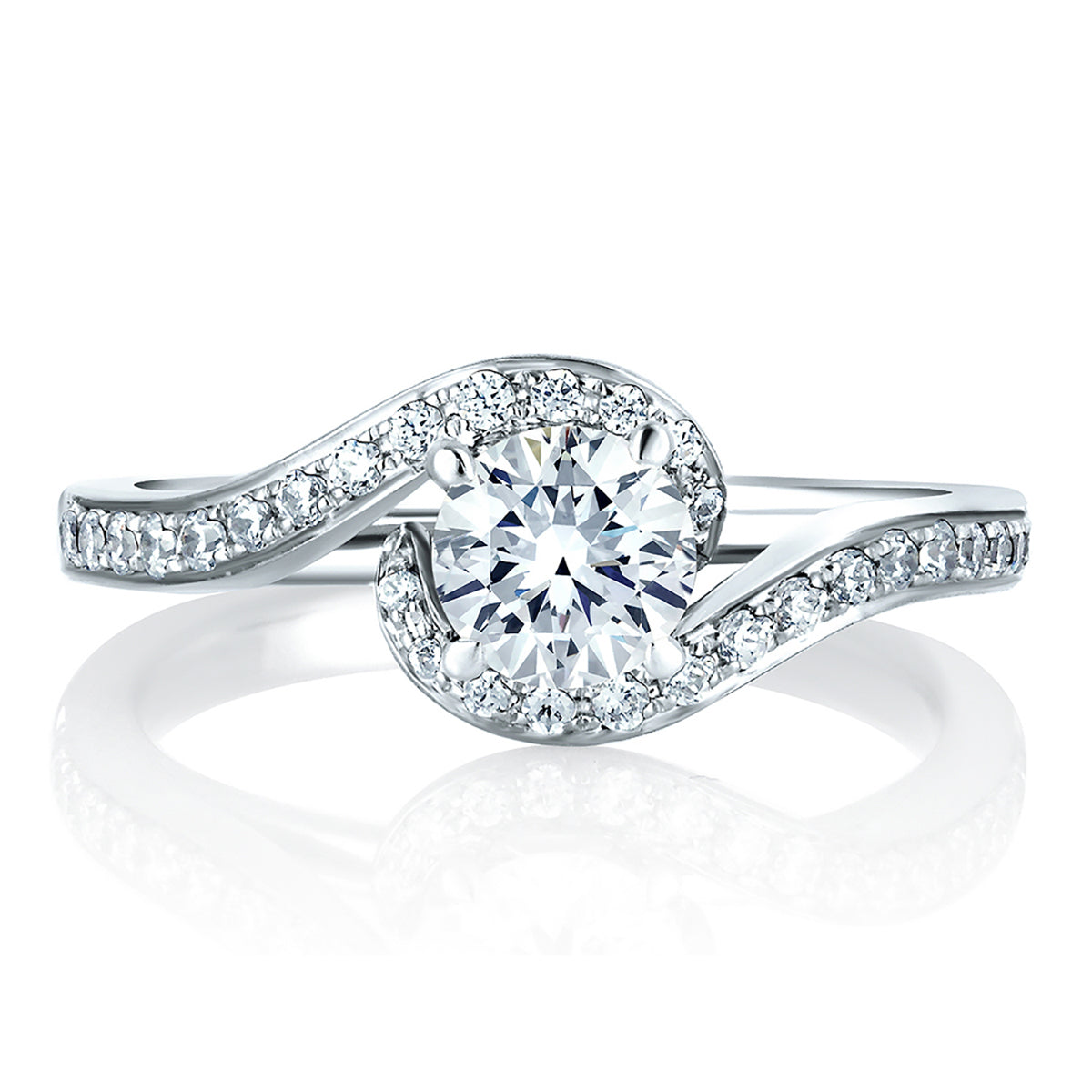 A.Jaffe Delicate Twist Diamond Engagement Ring ME1557/102