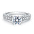 A.Jaffe Classic Milgrain with Intricate Diamond Gallery Accent Engagement Ring ME1664/137