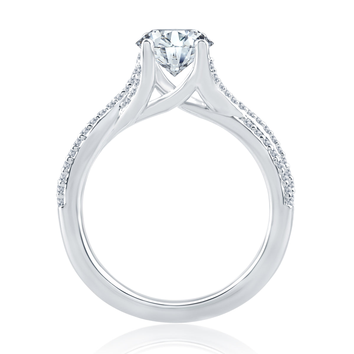 A.Jaffe Twisted Crossover Diamond Engagement Ring ME1822/126