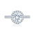 A.Jaffe Round Halo Diamond Quilted Engagement Ring ME1837Q/145