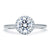 A.Jaffe Pavé Rollover Round Diamond Halo with Quilted Interior Engagement Ring ME1843Q/93