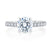 A.Jaffe Classic Diamond with Peek-A-Boo Diamond Halo Quilted Engagement Ring ME2029AQ/197