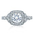 A.Jaffe Floral Inspired Modern Vintage Halo Diamond Quilted Engagement Ring ME2106Q/124
