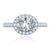 A.Jaffe East/West Oval Halo Modern Classic Diamond Quilted Engagement Ring ME2135Q/207