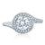 A.Jaffe Round Wave-Inspired Half Pavé Diamond Quilted Engagement Ring ME2139Q/142
