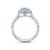 A.Jaffe Scattered Diamond Double Oval Halo Quilted Engagement Ring ME2165Q/205