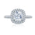 A.Jaffe Cushion Double Diamond Halo Belted Gallery Quilted Engagement Ring ME2174Q/199