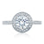 A.Jaffe Intricate Single Halo Milgrain Detail Round Center Engagement Ring ME2182Q/119