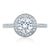 A.Jaffe Intricate Single Halo Milgrain Detail Round Center Engagement Ring ME2182Q/119