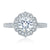 A.Jaffe Floral Inspired Milgrain Detail Diamond Halo Quilted Engagement Ring ME2191Q/122