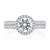 A.Jaffe Double Row with Round Halo Diamond Quilted Engagement Ring MECRD2385Q/181