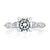 A.Jaffe Round Center with Marquise Diamond Accent Engagement Ring MECRD2785/290