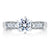 A.Jaffe Classic Side Channel Set Diamond Engagement Ring MES025/46