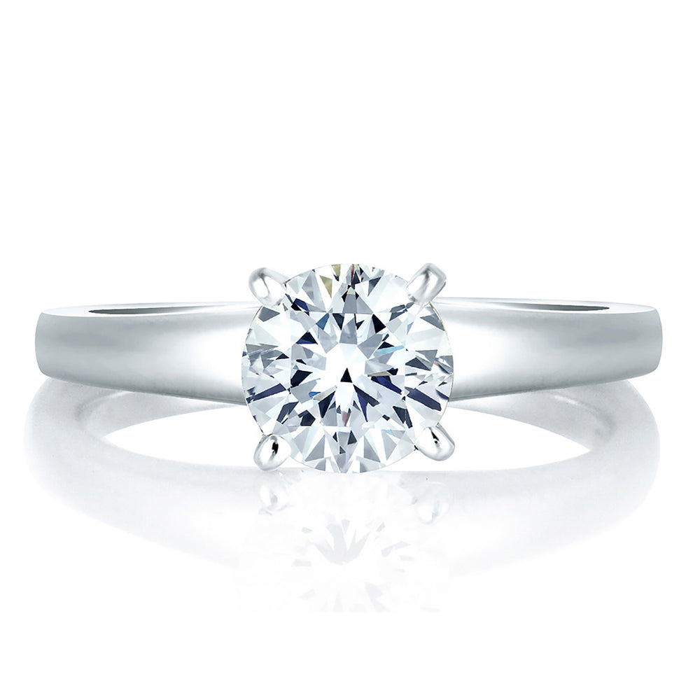 A.Jaffe Classic Four Prong Solitaire Diamond Engagement Ring MES032/00