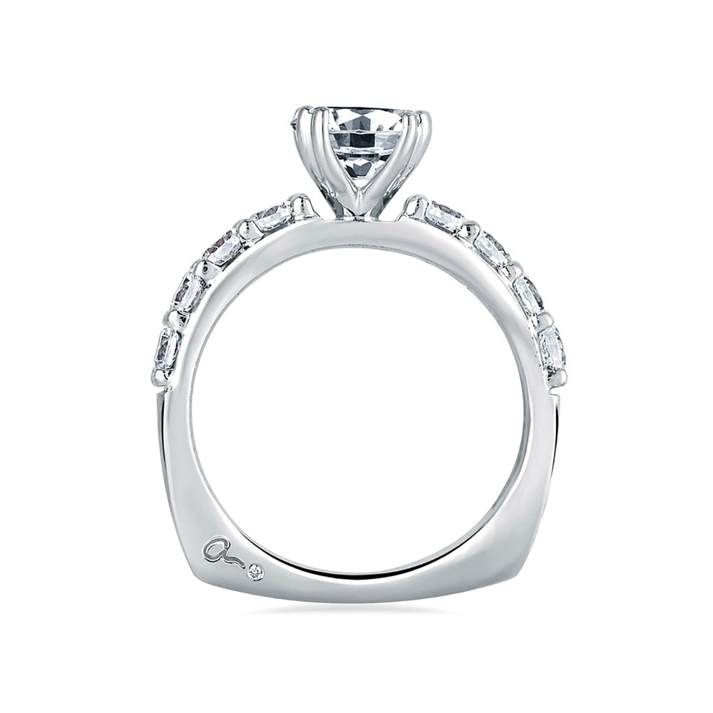 A.Jaffe Timeless Classic Shared Prong Diamond Engagement Ring MES078/40