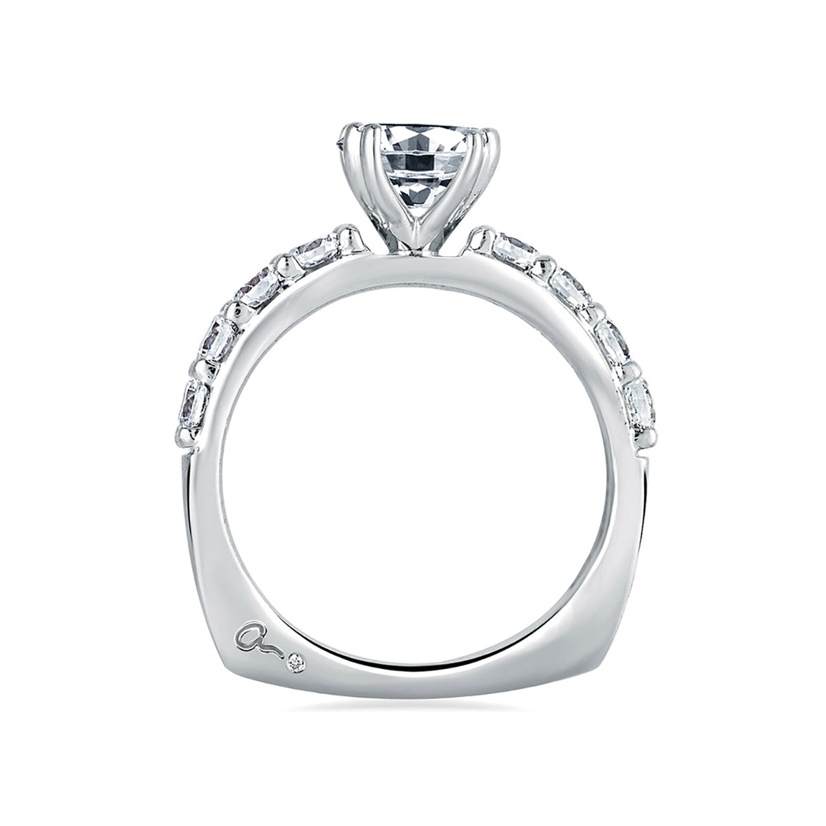 A.Jaffe Timeless Classic Shared Prong Diamond Engagement Ring MES078/40