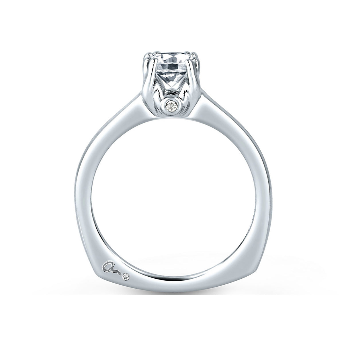 A.Jaffe Split Prong Classic Solitaire Engagement Ring MES096/52